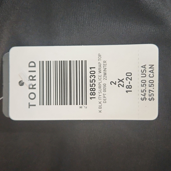 Torrid Long Sleeve Wrap Top - Picture 7 of 12